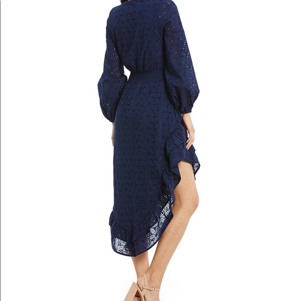 NWT Gianni Bini Giselle Tie Front Eyelet Dress - Picture 2 of 6